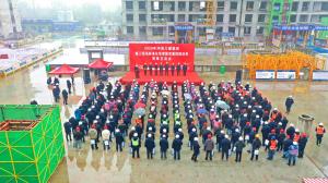 集團公司在凌波苑高層住宅項目舉辦施工現(xiàn)場標(biāo)準(zhǔn)化管理暨雙重預(yù)防體系觀摩會！